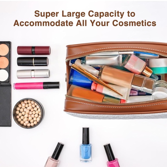 Large Travel Toiletry Bag with Cosmetic Bag - Picture 3 of 7